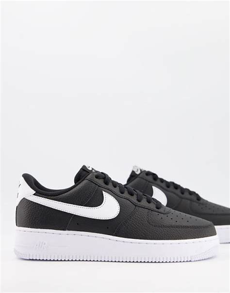 air force bianche e nere basse tela e pelle|scarpe air force 1 bianca.